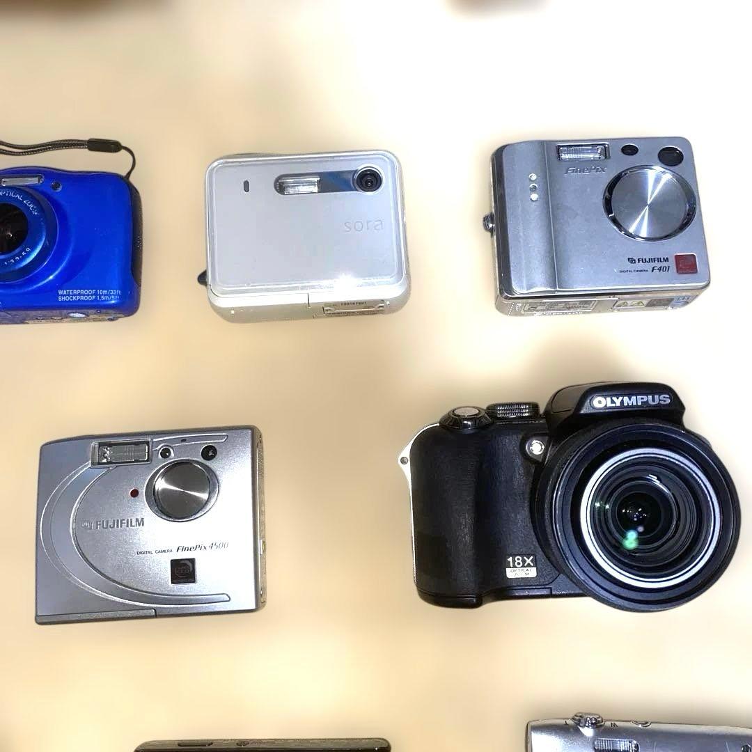 ジャンク品Canon IXY Nikon COOLPIX等デジカメ14台