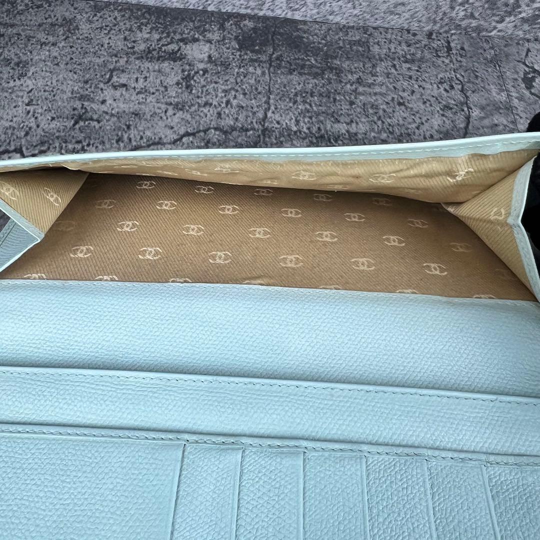 CHANEL ココマーク ココボタン レザー Wホック長財布