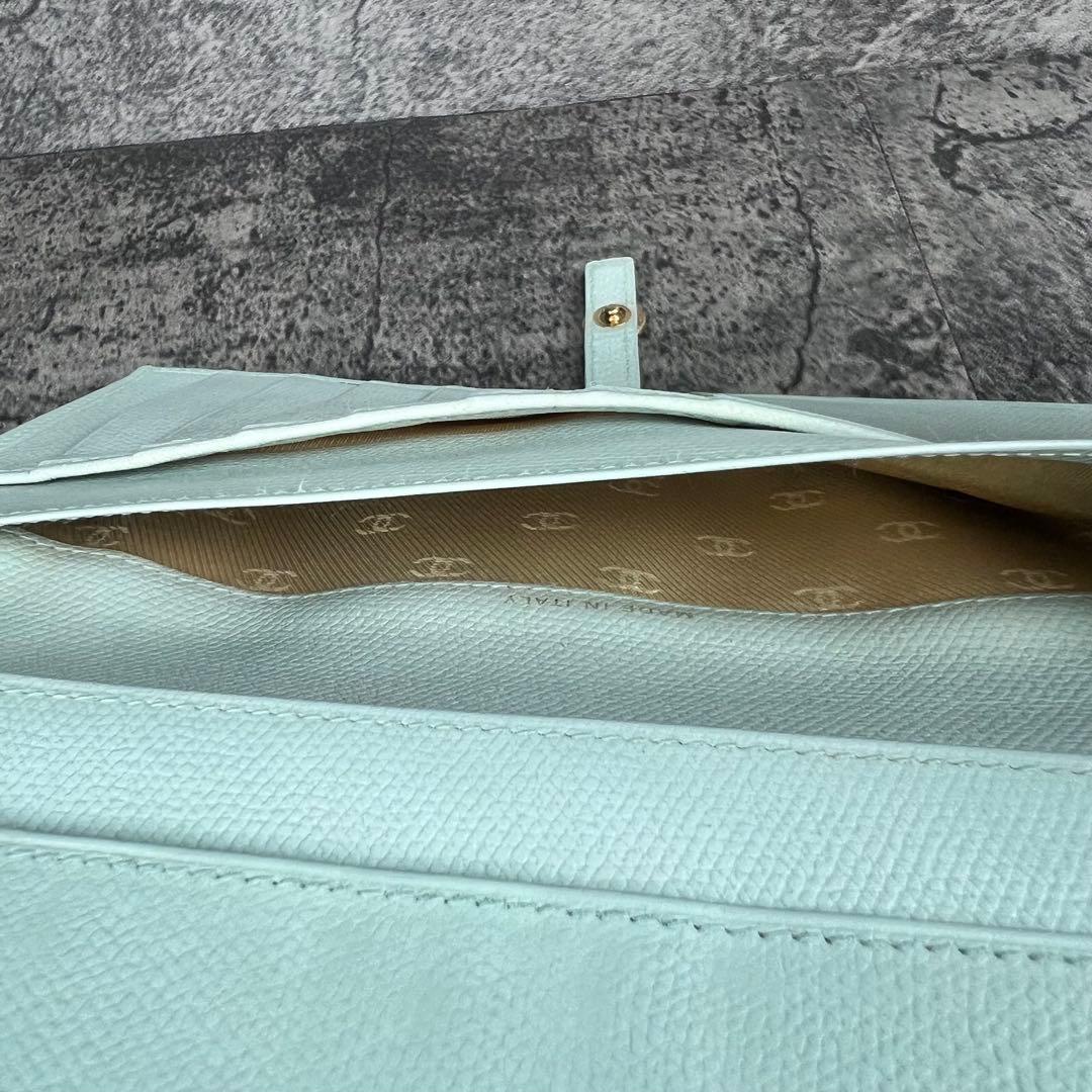 CHANEL ココマーク ココボタン レザー Wホック長財布