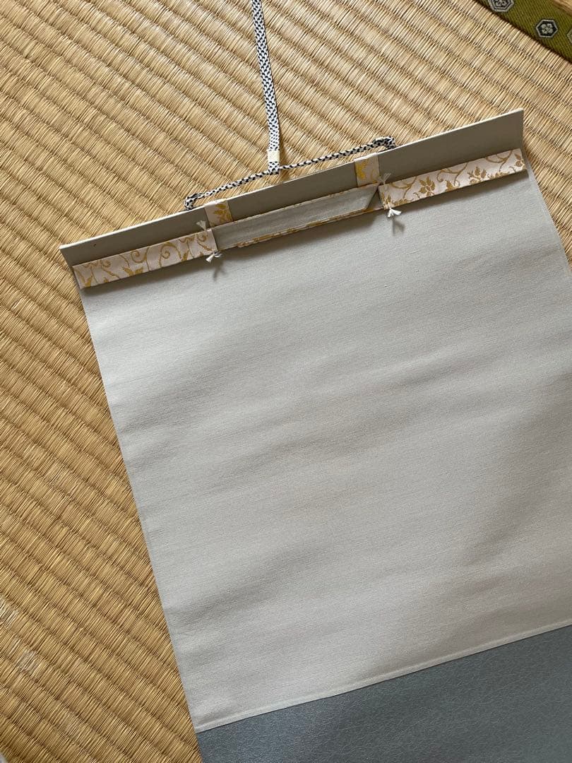 【美品】掛軸　瀧直下三千丈　足立泰道老師筆