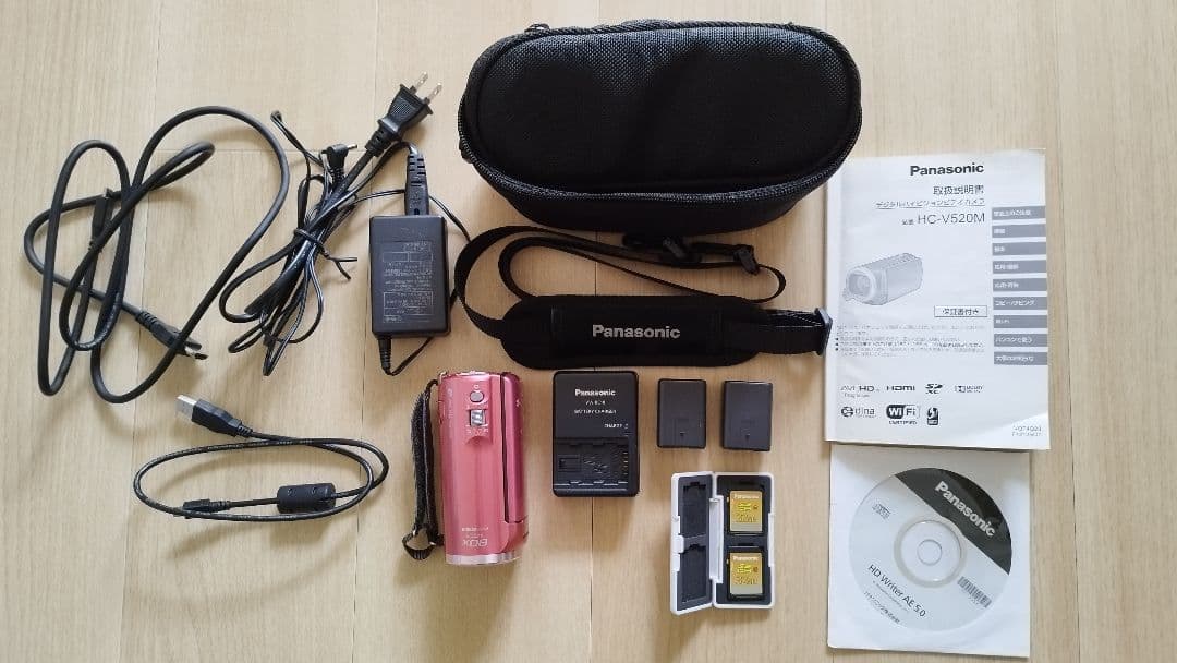 いく★Panasonic HC-V720M ピンク ビデオカメラ