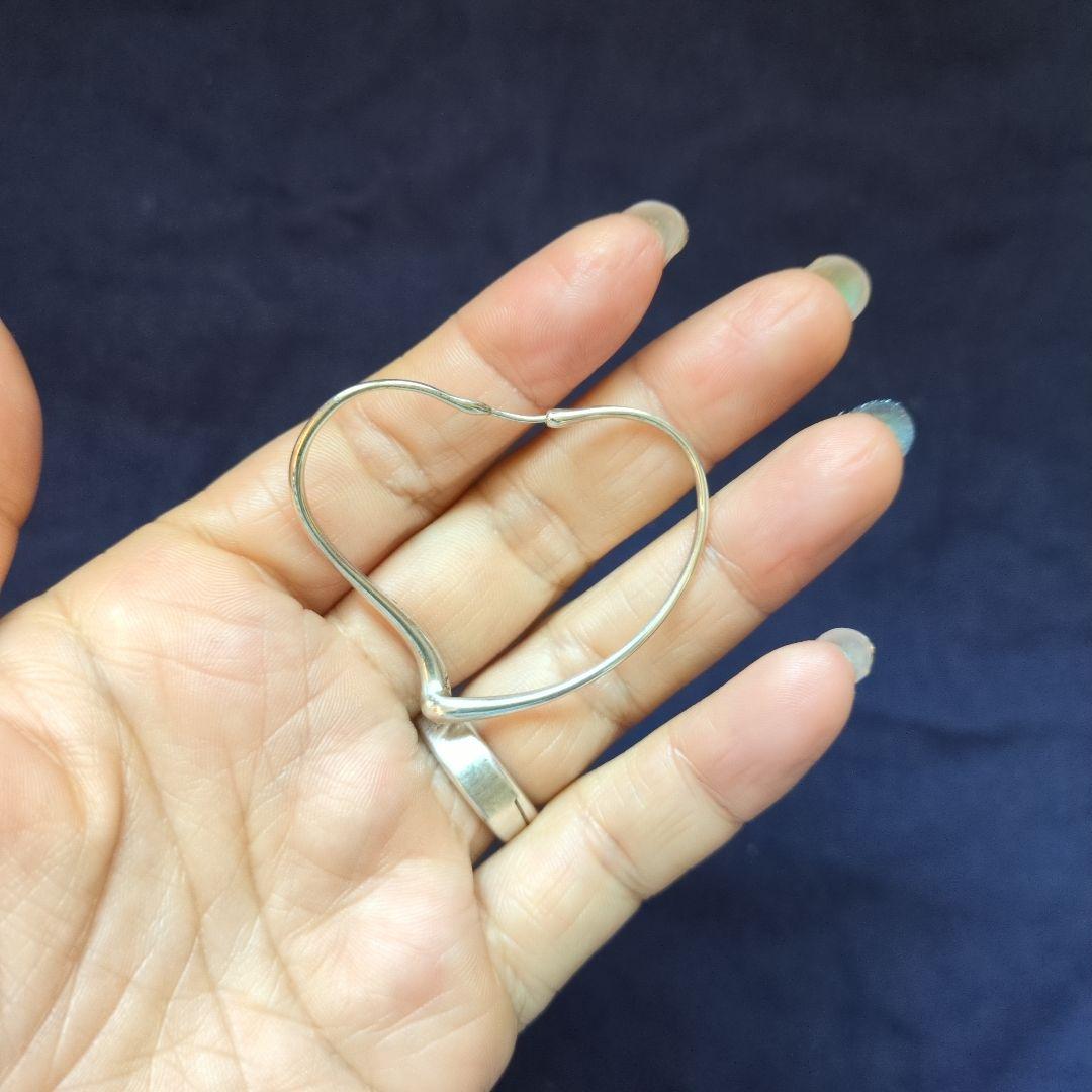 ティファニー オープンハート フープピアス ag925 片方