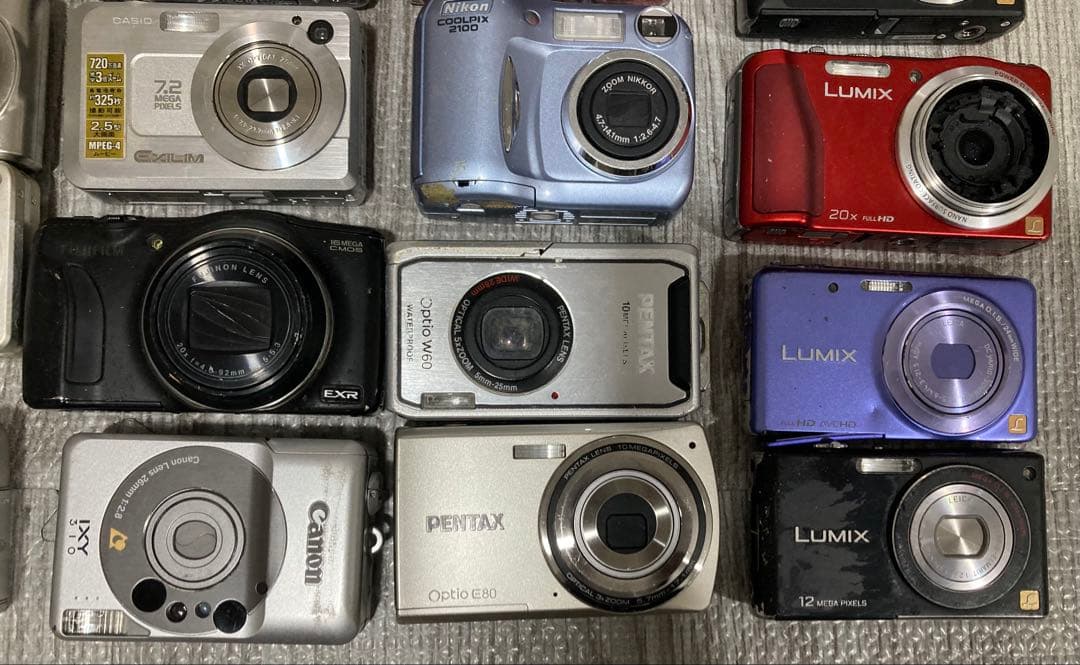 デジカメ28台まとめ売り　※動作未確認