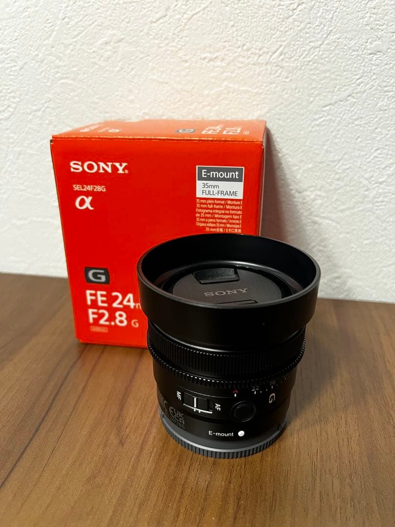 SONY FE 24mm F2.8 G　SEL24F28G フィルター付き