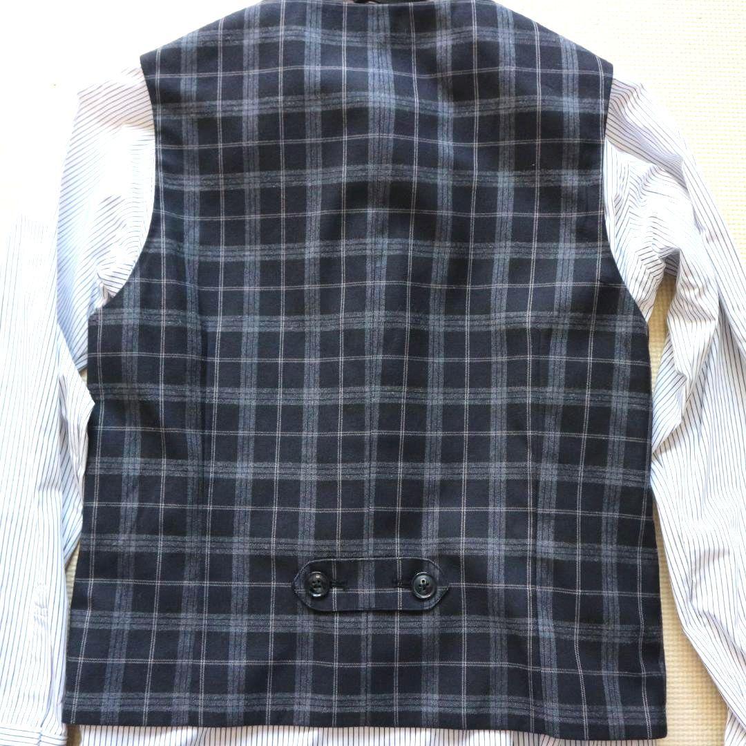 新品同様 ショパン 160cm 男の子 黒 ベスト付 セレモニースーツ上下セット