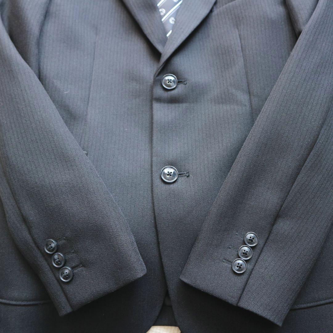 新品同様 ショパン 160cm 男の子 黒 ベスト付 セレモニースーツ上下セット