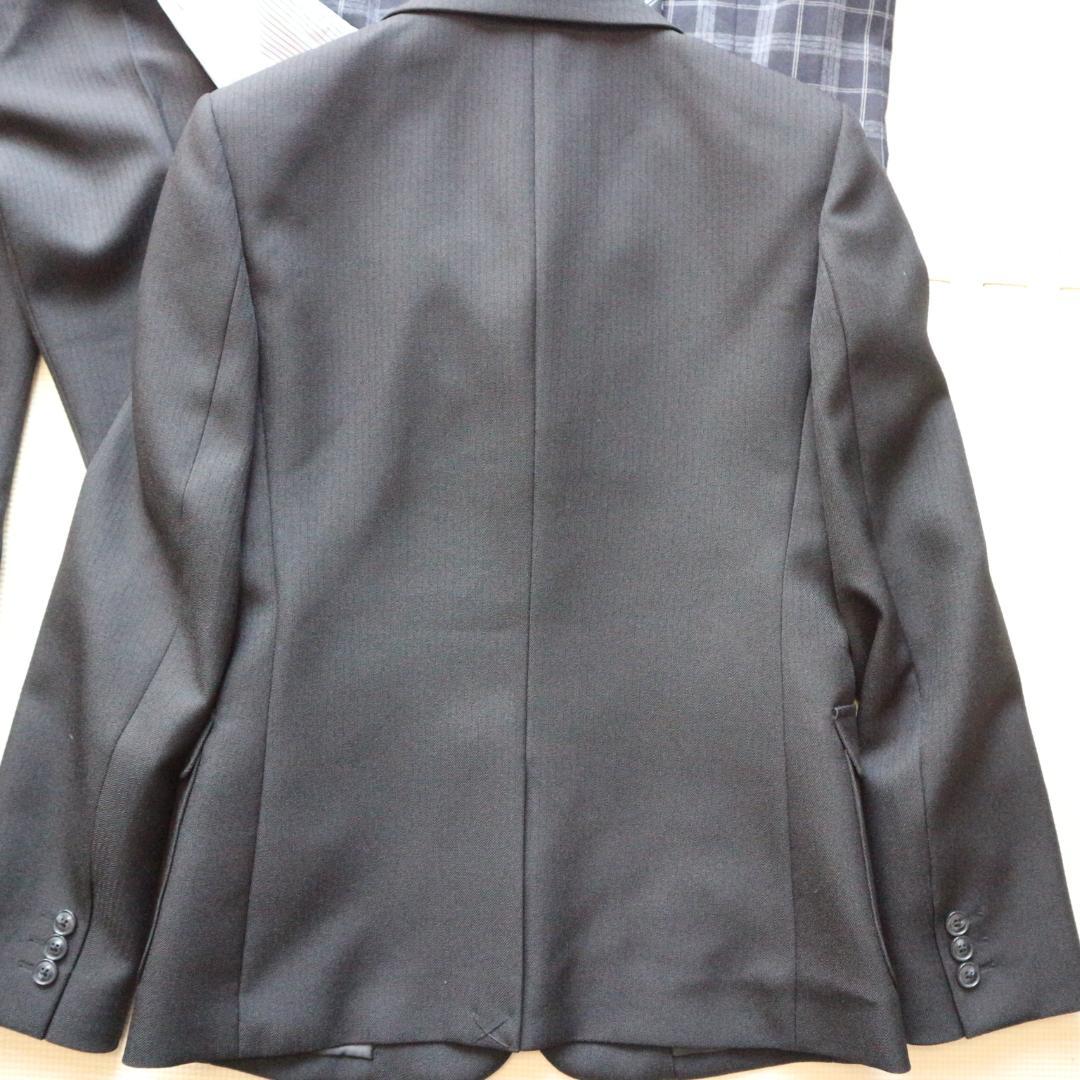 新品同様 ショパン 160cm 男の子 黒 ベスト付 セレモニースーツ上下セット