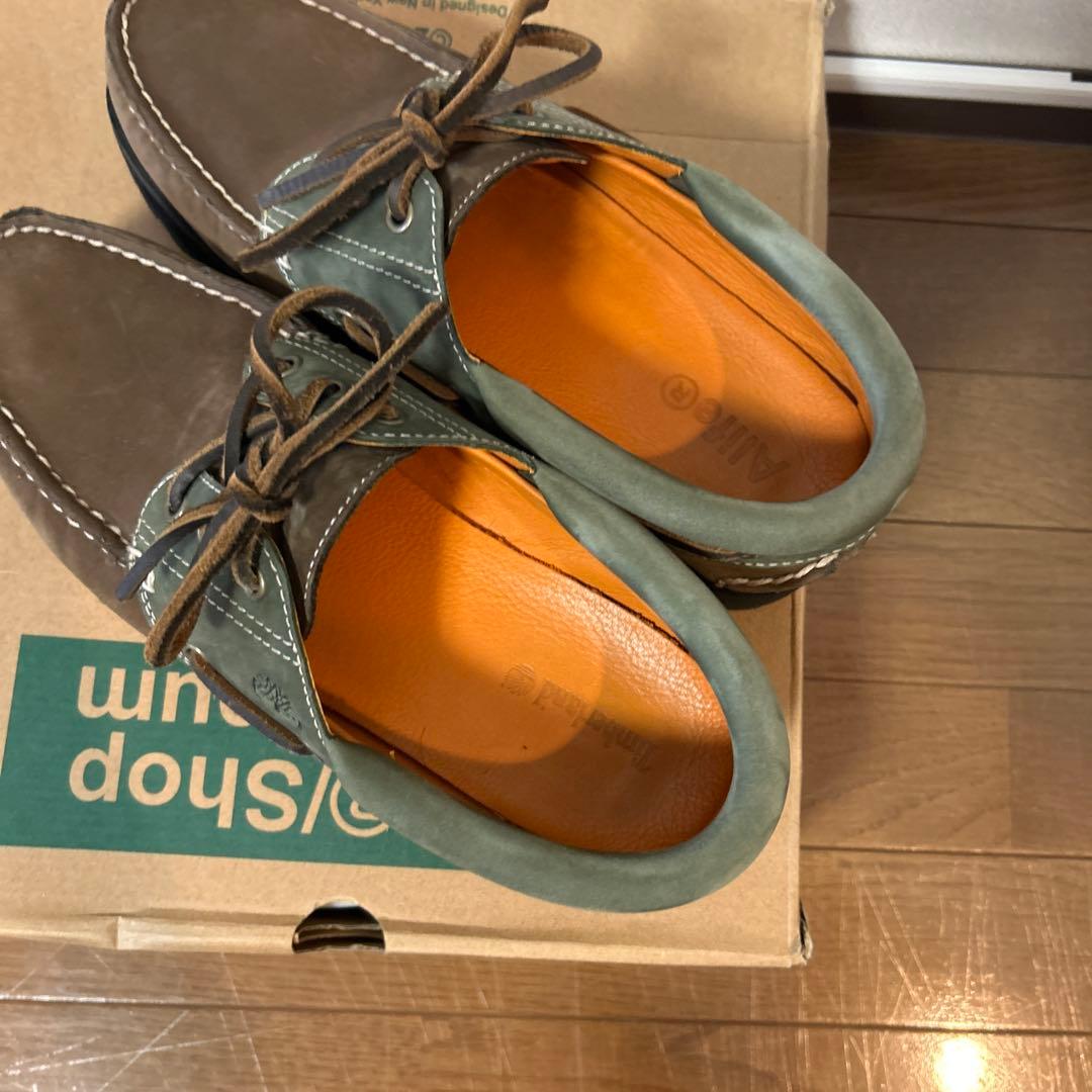 Timberland デッキシューズ ブラウン/グリーン