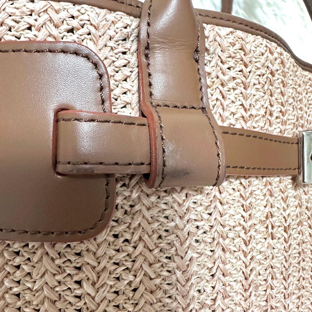 【美品】傳濱野　デンハマノ　かごバック　ナチュレバスケッティ　トートバッグ