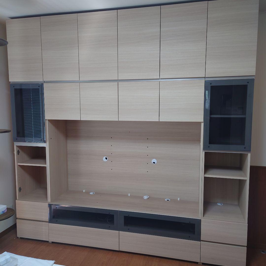 壁面収納 テレビ台 引き出し付き