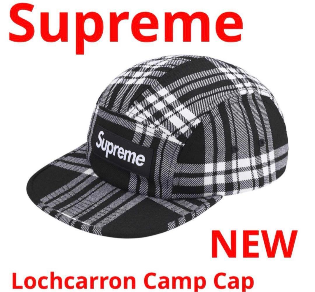 Supreme/Lochcarron Camp Cap/BLACK！
