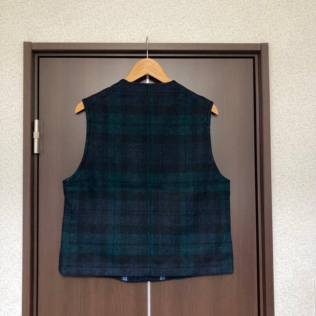45R ブラックウォッチ ウールベスト　チェック柄　ユニセックス　4