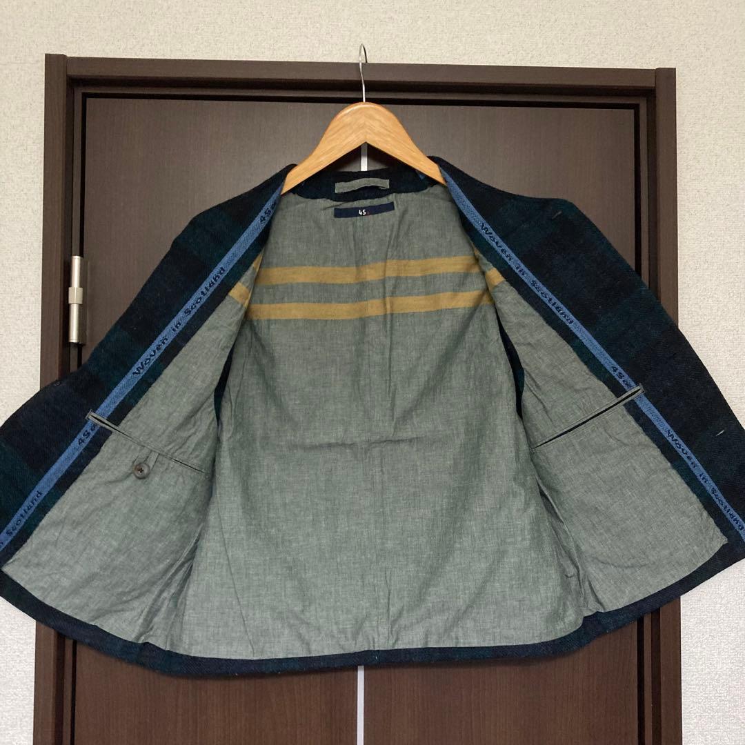 45R ブラックウォッチ ウールベスト　チェック柄　ユニセックス　4