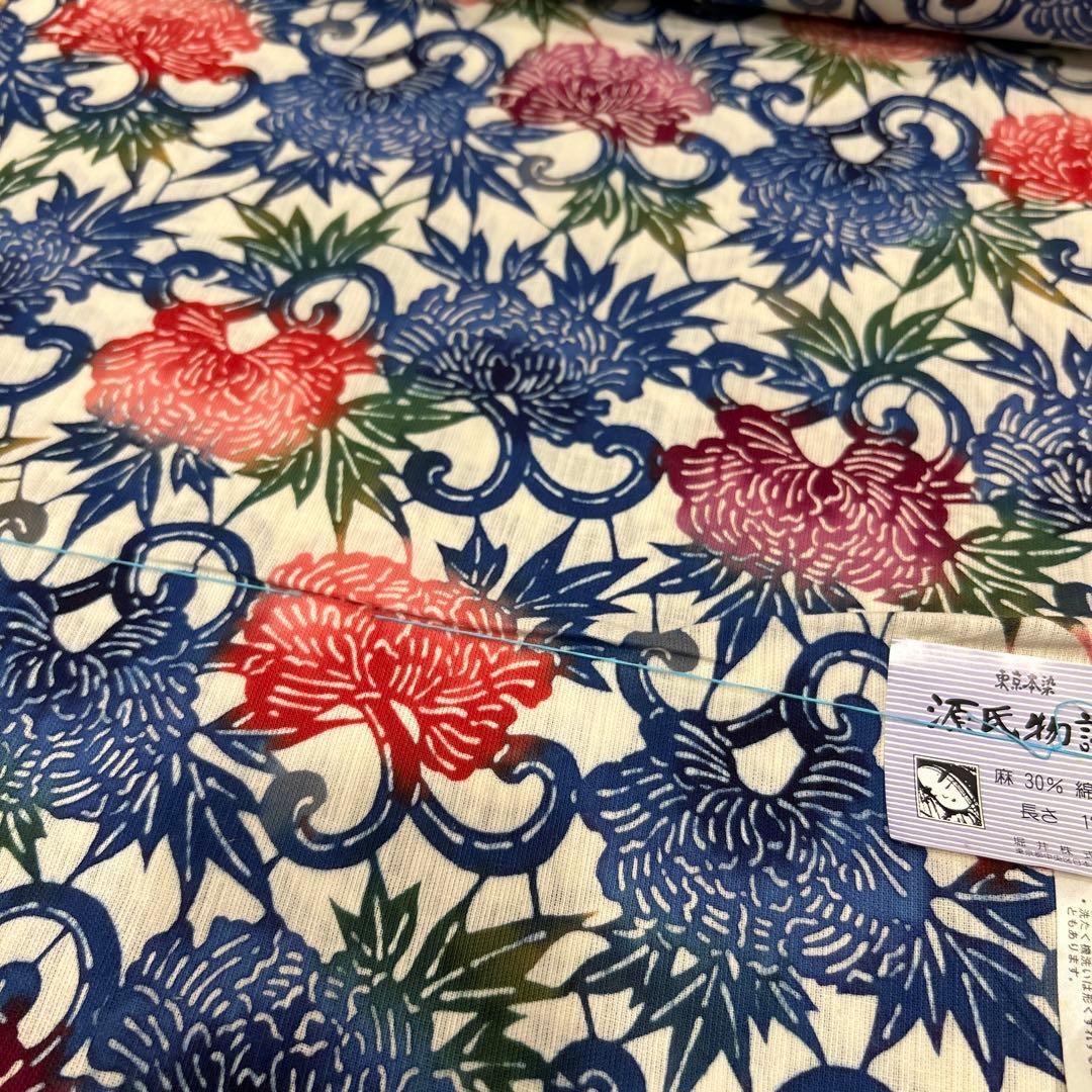 源氏物語　東京本染浴衣反物