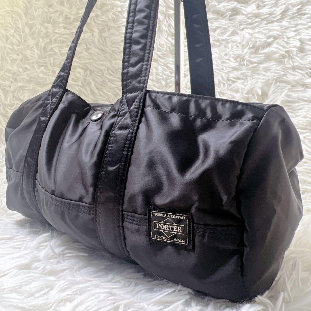 ✨美品✨　PORTER ポーター タンカー ミニドラムバッグ ブラック