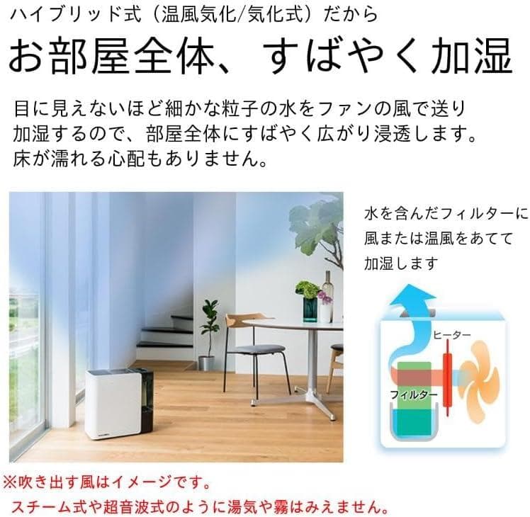 【新品未開封】ダイニチ ハイブリッド式加湿器 HD-LX1225（Ｗ）