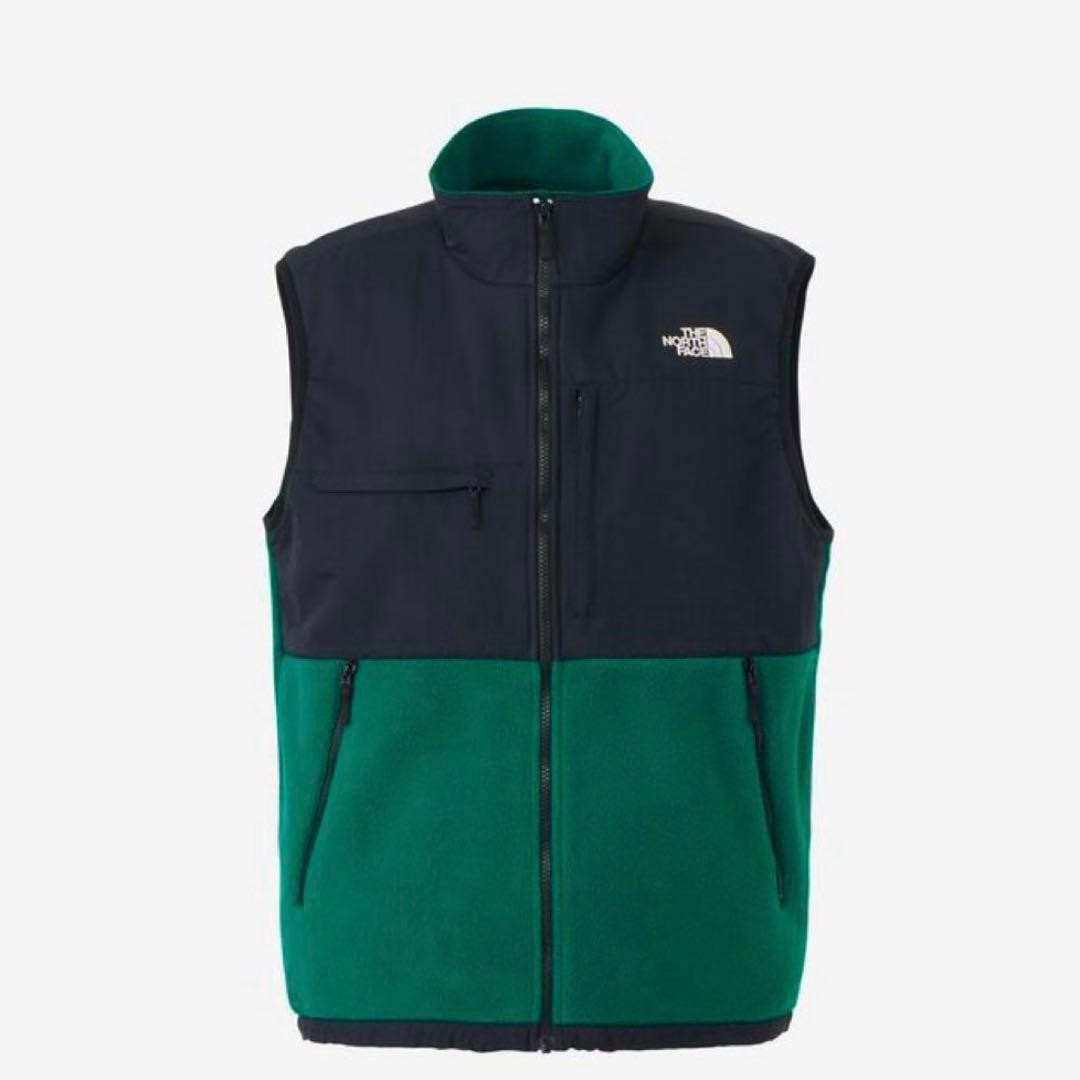 ノースフェイス デナリベスト 緑 Mサイズ