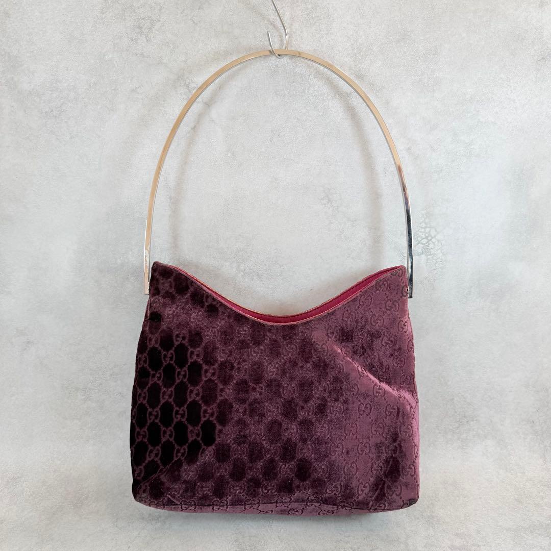 バッグ Vintage Gucci Purple Velvet Bag