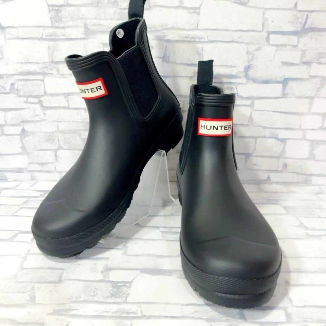 新品 HUNTER ハンター サイドゴア チェルーシー レイン ブーツ 梅雨