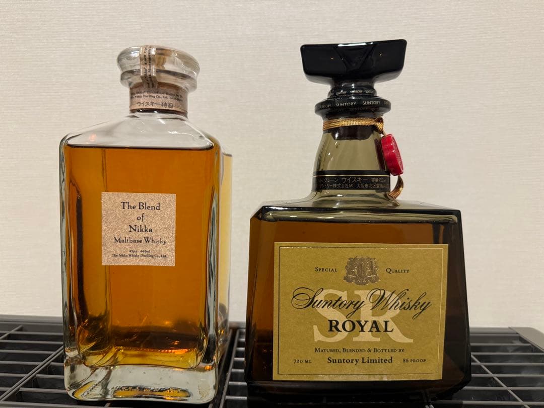 国産ウイスキー2本セットザ・ブレンドオブニッカ特級　サントリー ローヤル SR