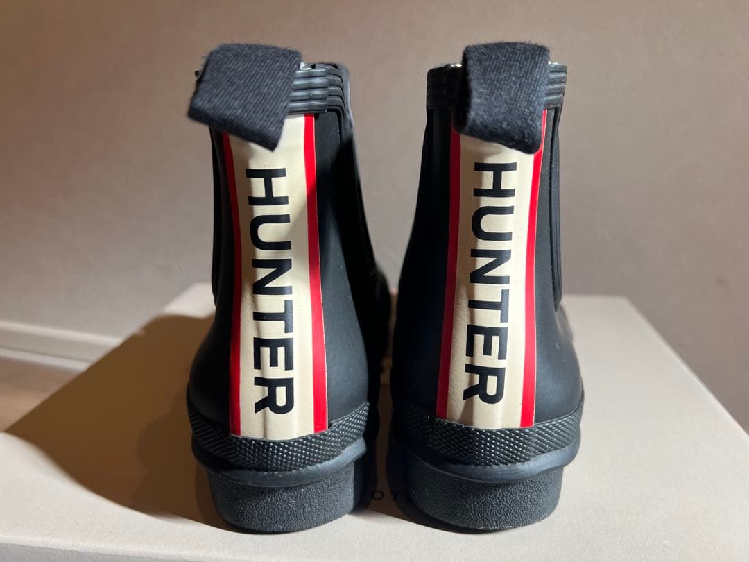 HUNTER ロゴバックストラップブーツ UK4サイズ