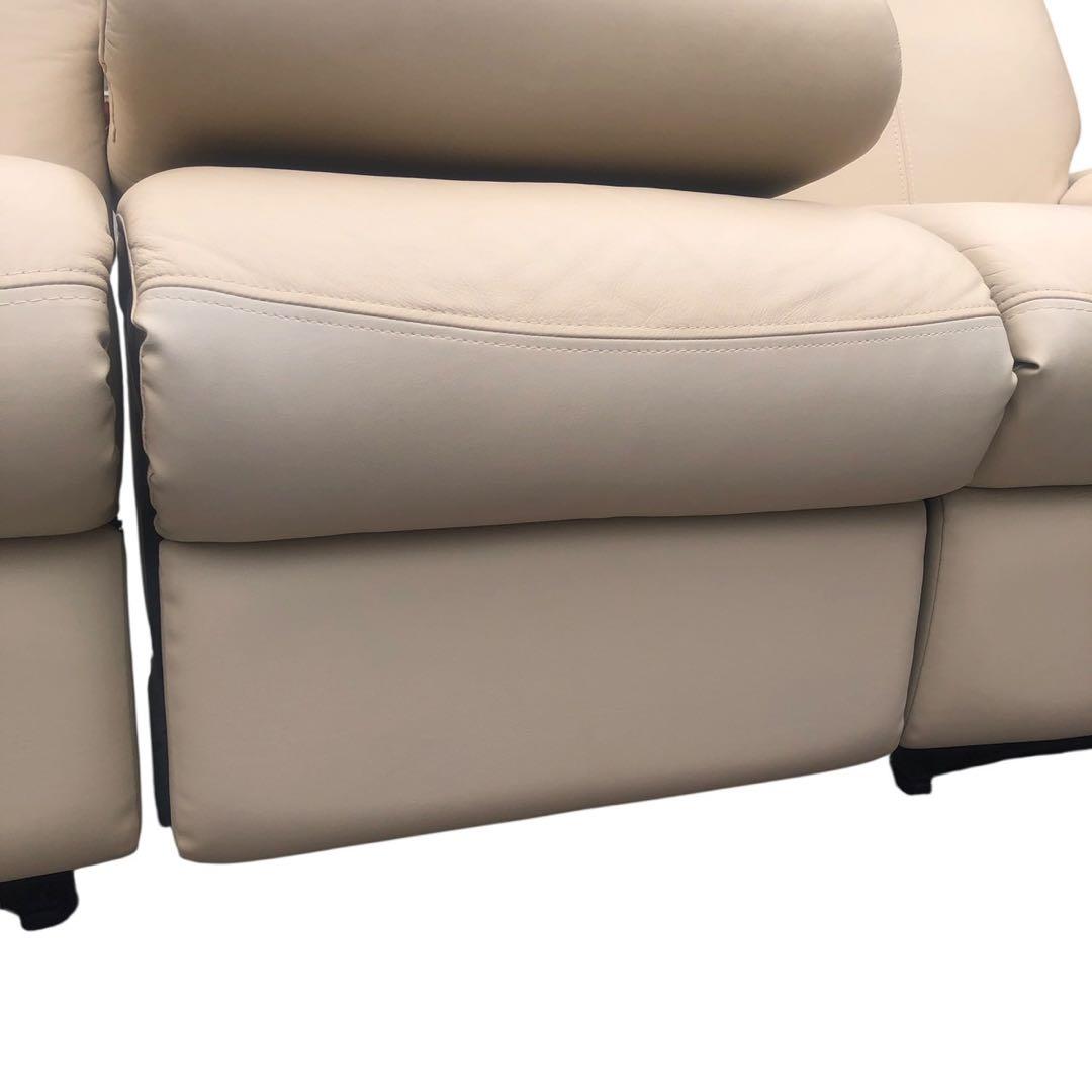 限定配送 手動 ソファ 3人掛け インテリア ベージュ 羽 N