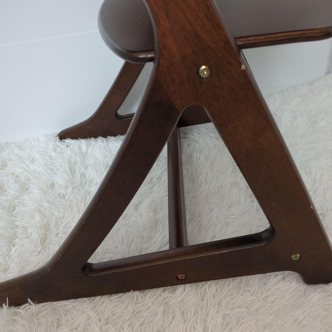 【美品 】大和屋 すくすくハイチェアテーブル＆ガード付き ブラウン