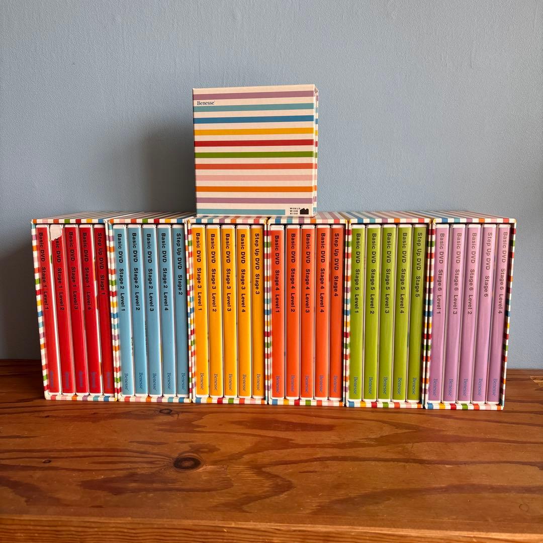 ワールドワイドキッズ　DVD5巻×6ステージ　歌のCD6枚セット