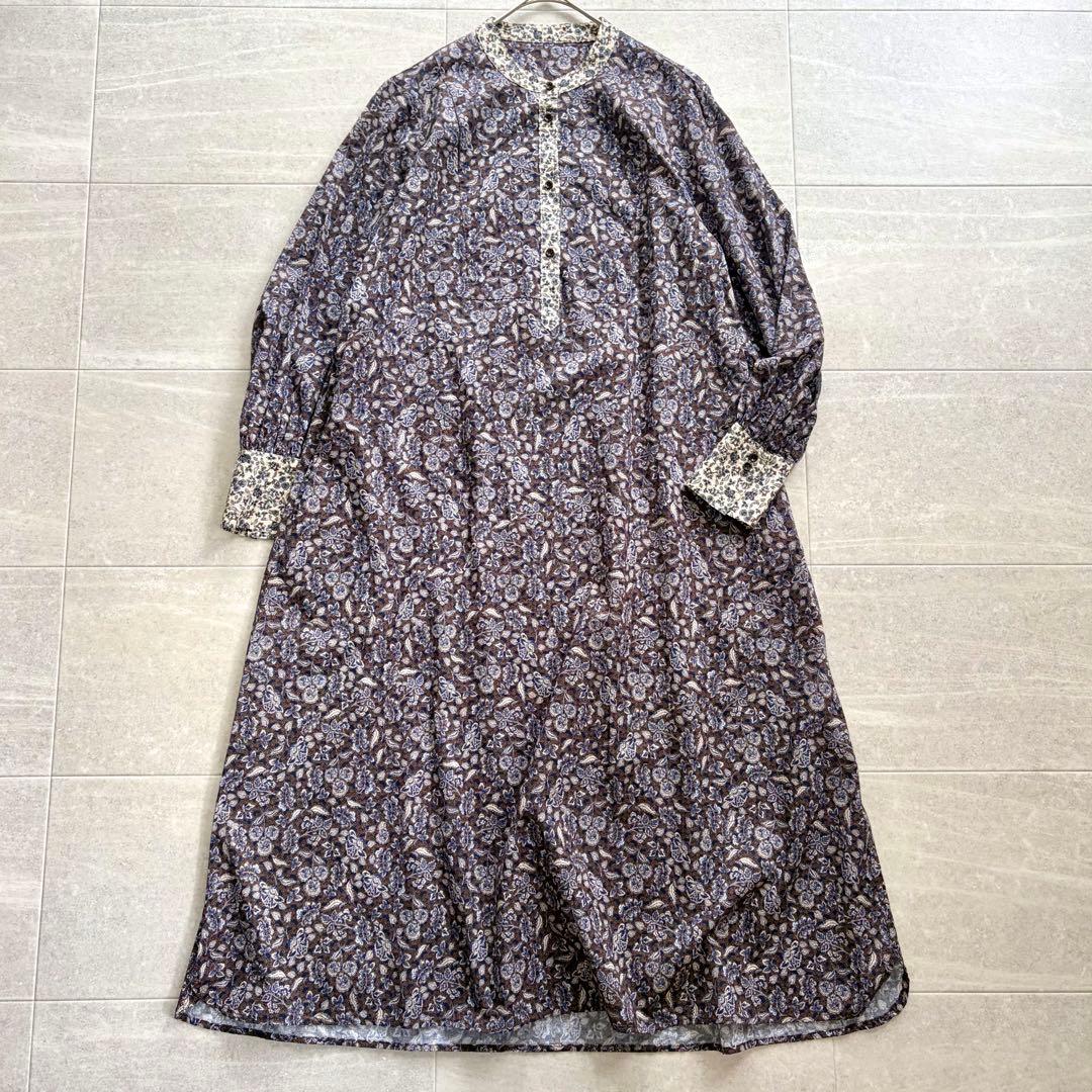 美品✨ 北欧暮らしの道具店 暮らしにときめき 大人のための柄ワンピース