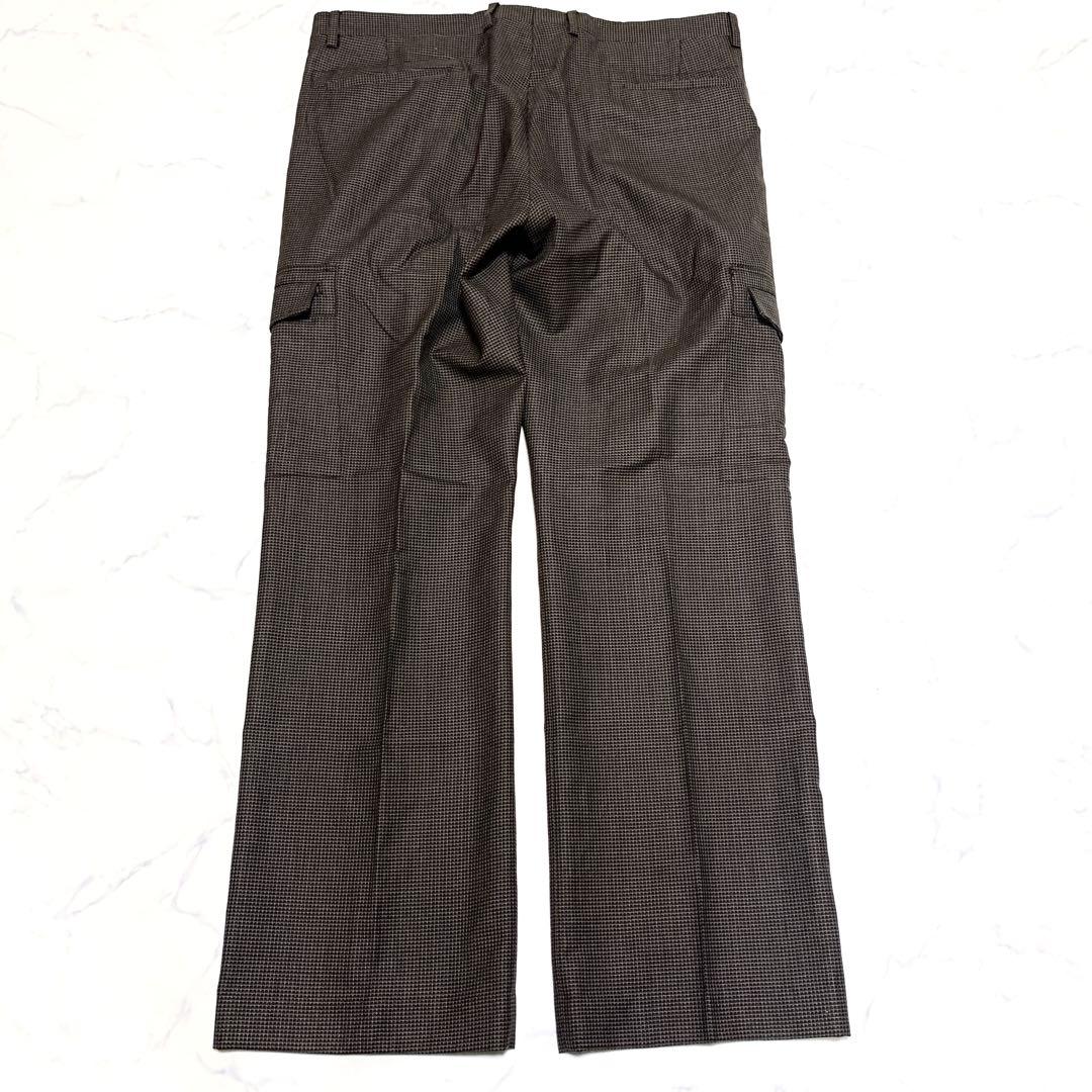 【美品　特大4L！シルク】エトロ　スーツセットアップ　ペイズリー柄　ブラウン　茶