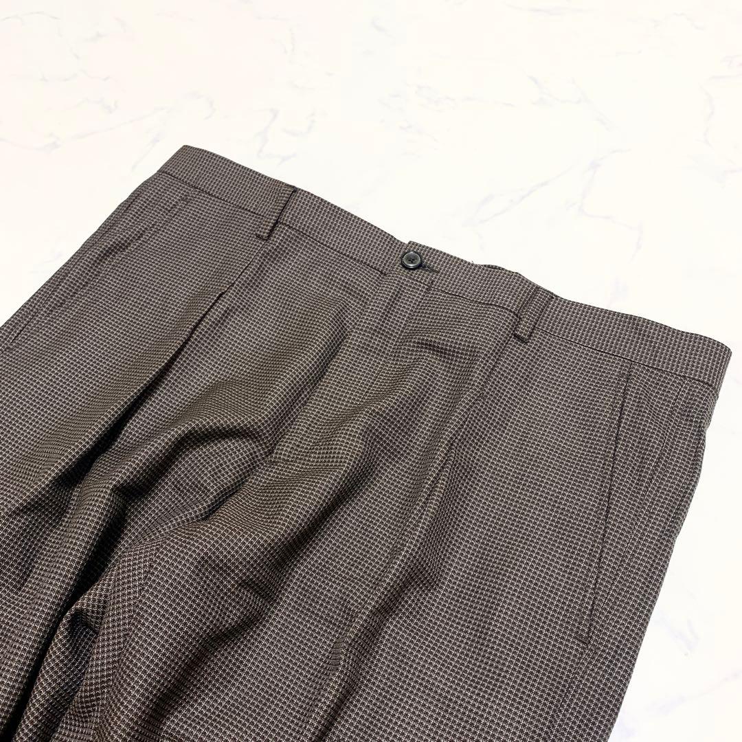 【美品　特大4L！シルク】エトロ　スーツセットアップ　ペイズリー柄　ブラウン　茶