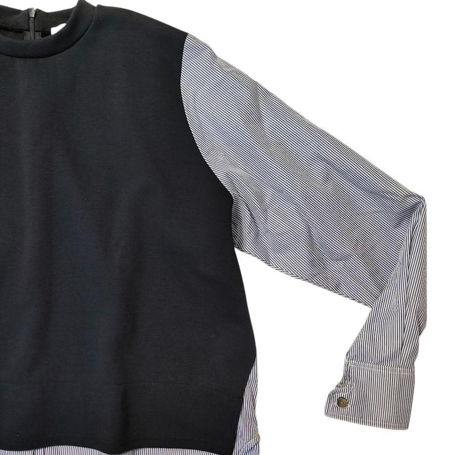 nagonstans ナゴンスタンス スウェット切り替えシャツ M