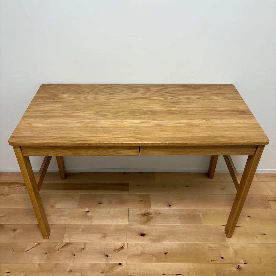 aM　無印良品　オーク無垢材デスク
