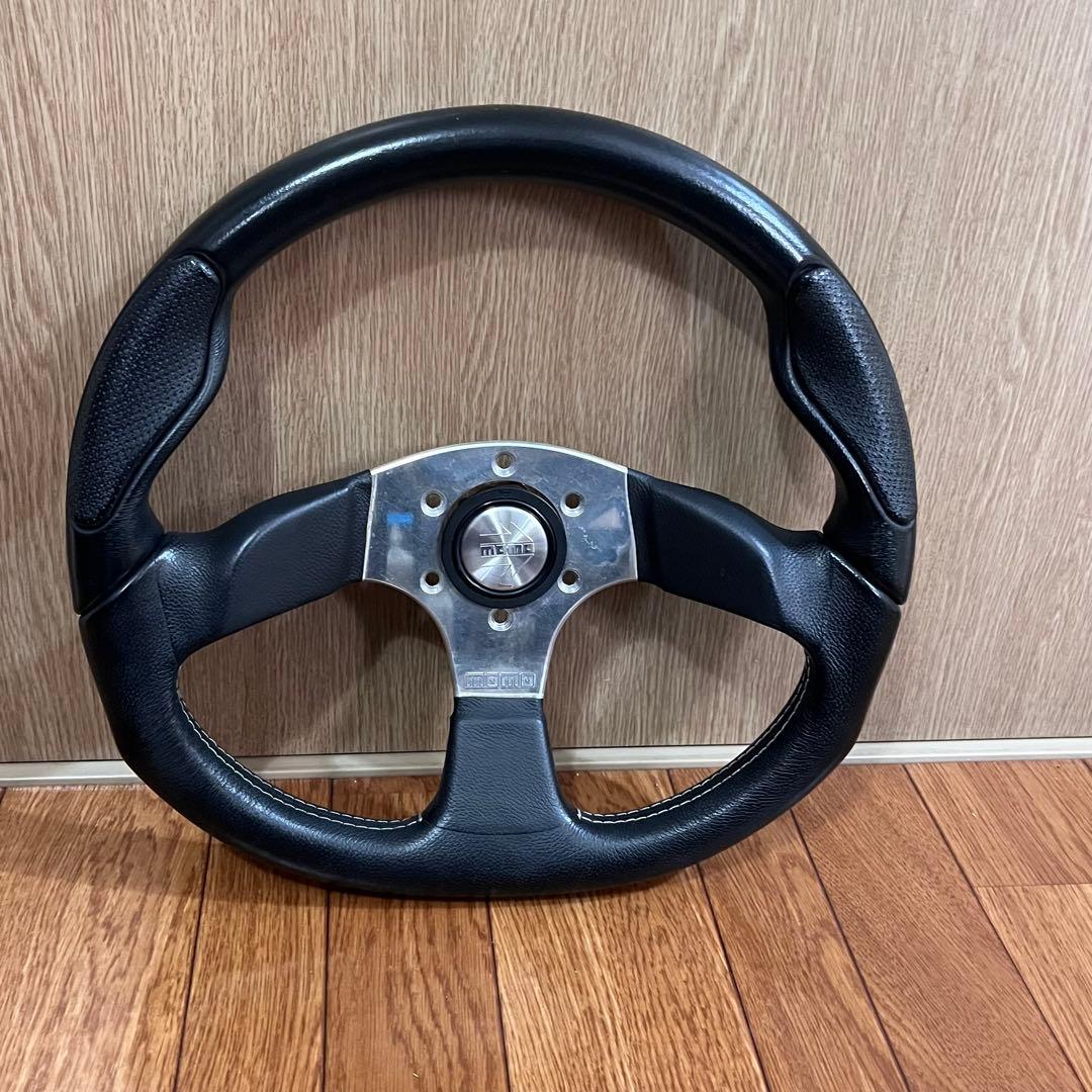 MOMO ステアリング 3スポーク 本体 モモステ ブラック 黒