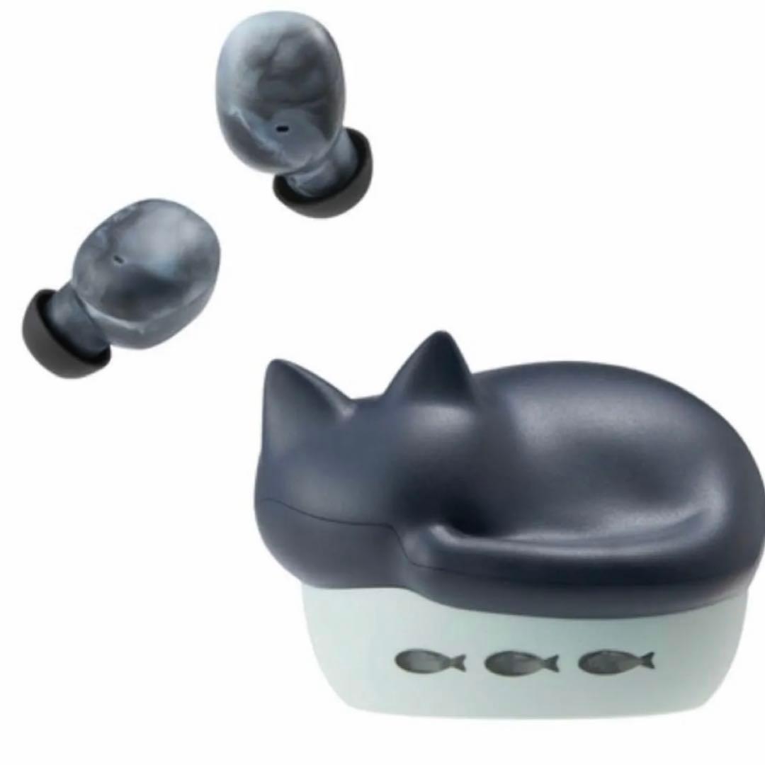 ワイヤレスイヤホン NEKO 黒 クロ Bluetooth