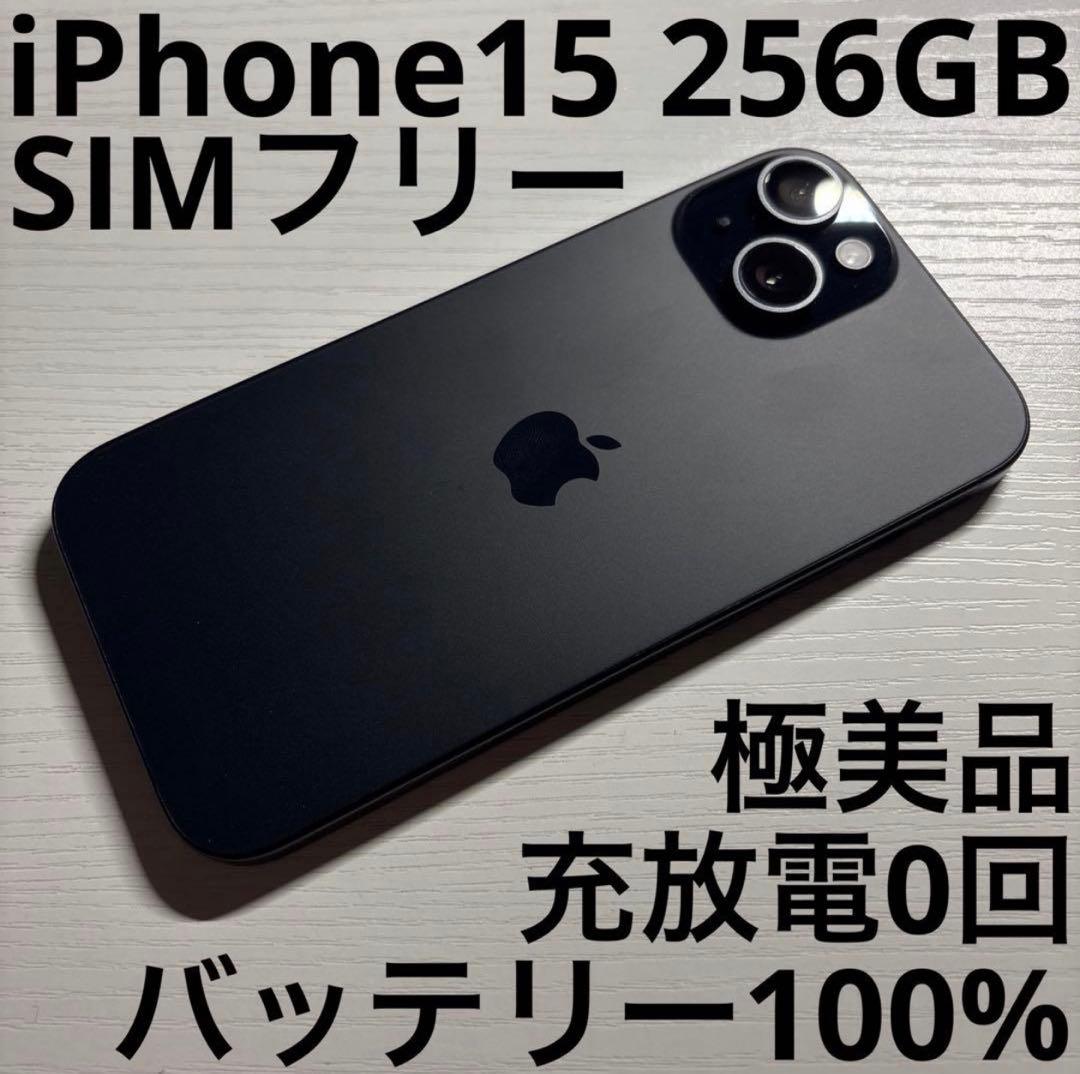 iPhone15 256GB ブラック SIMフリー 極美品