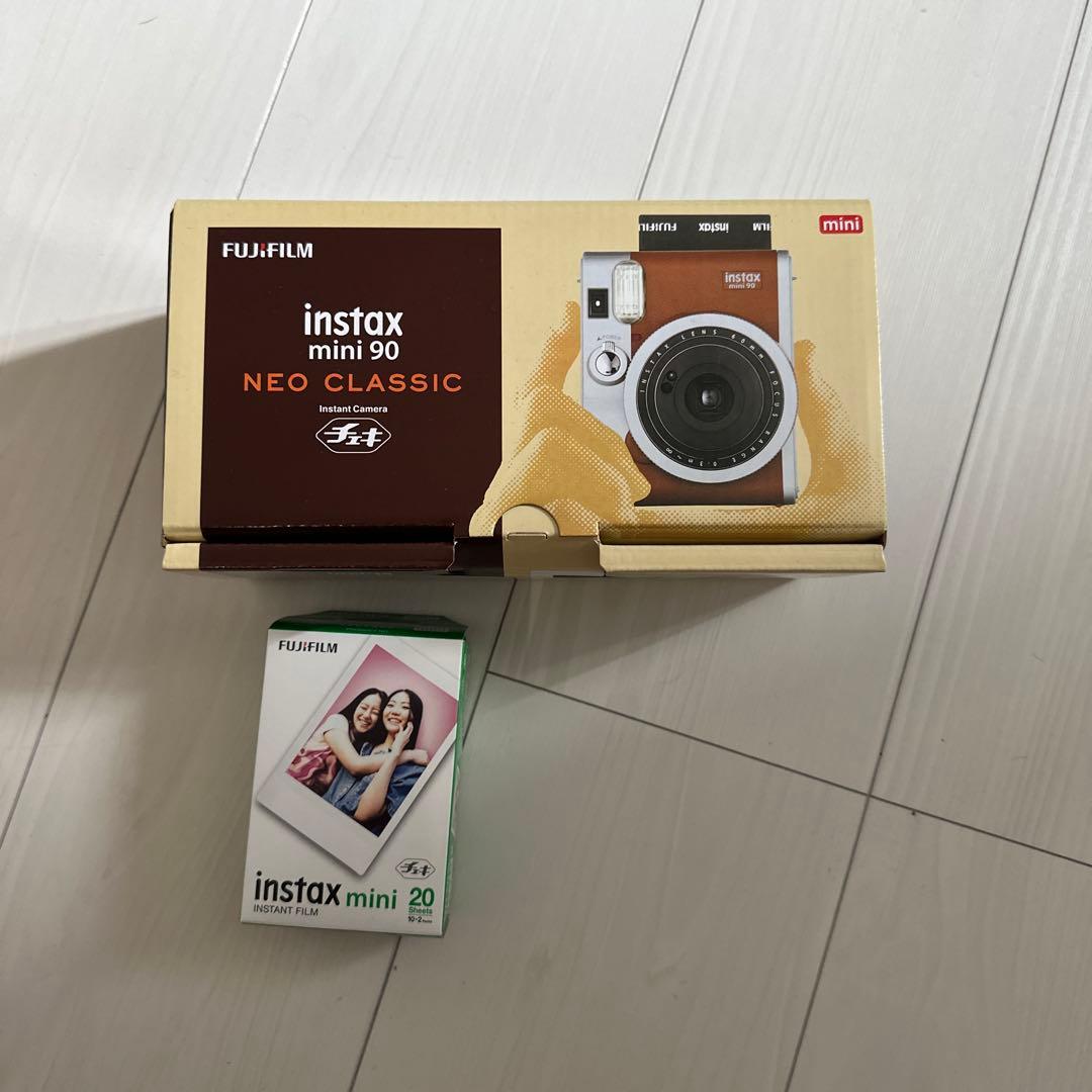 チェキ instax mini 90 ネオクラシック （ブラウン）、フィルム