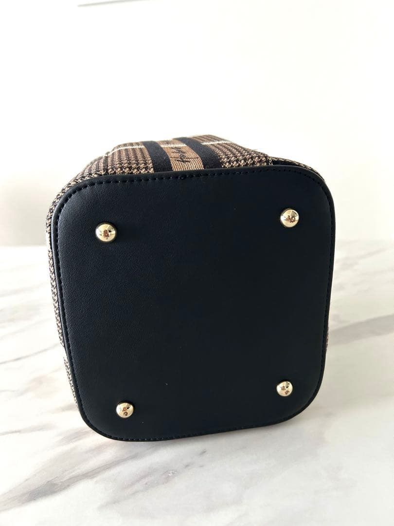 バッグ herlipto Jacquard Vanity Bag gold