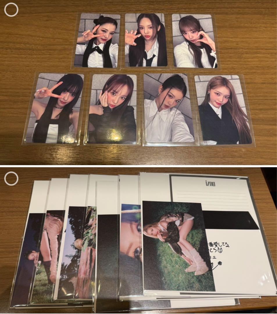 izna オフイベ限定 セルカフォトカード プレゼントお渡し 7枚コンプセット