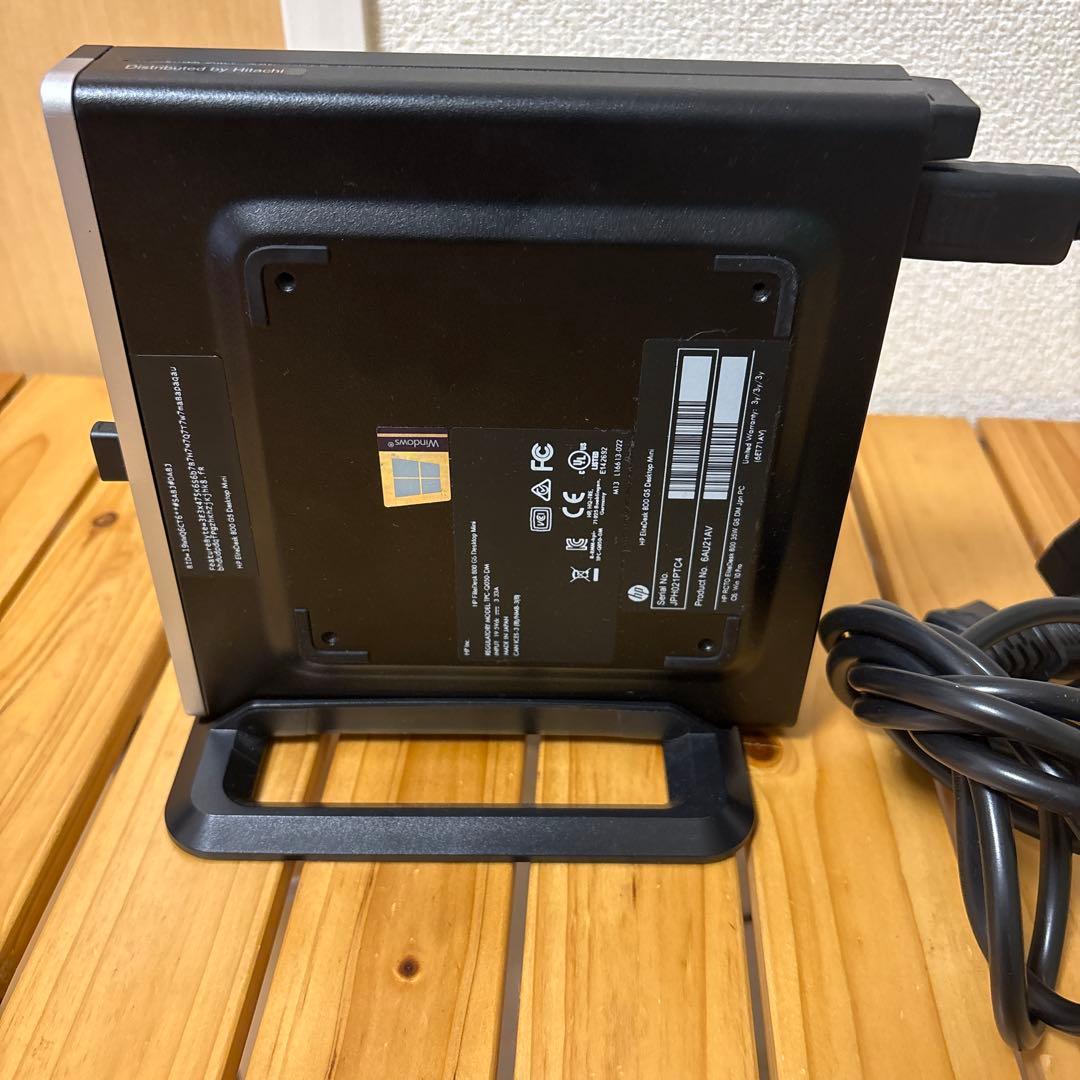 ミニPC hp EliteDesk800G5DM Core i3-9100T16GB1TB