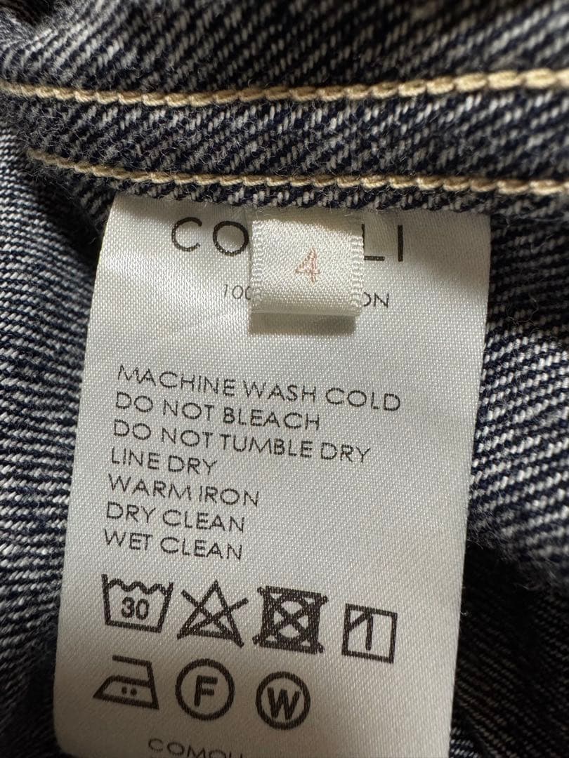 24SS COMOLI デニムジャケット サイズ4 ネイビー コモリ