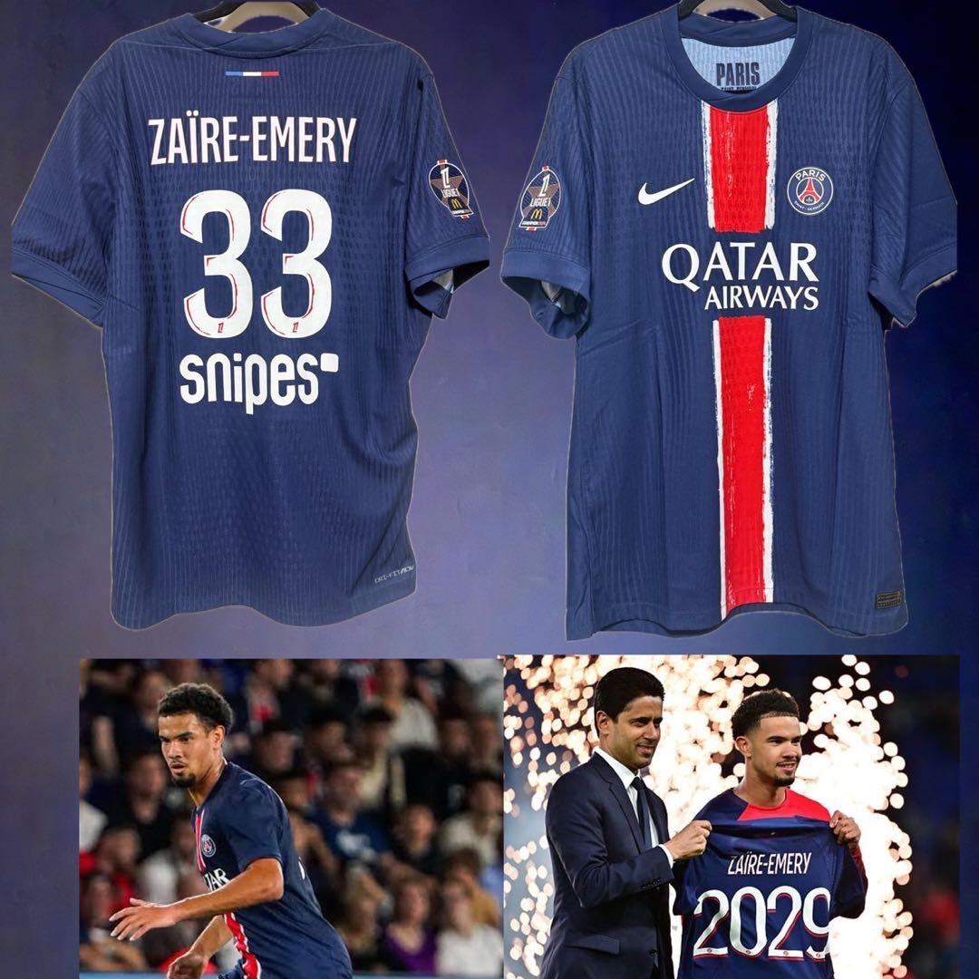 新品未使用　フルマーキング　パリサンジェルマン　PSG　エメリ　選手仕様　XL