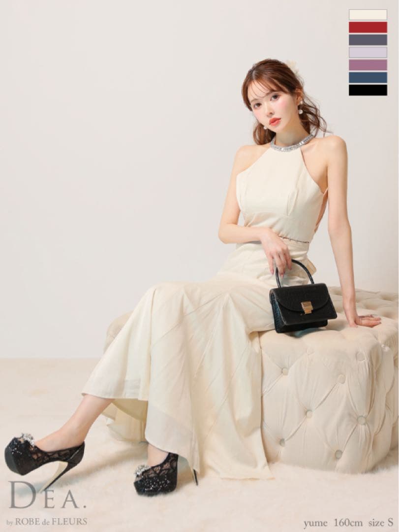 S 3505 ディア　ローブドフルール ヴュートエルケイ系ロングキャバドレス