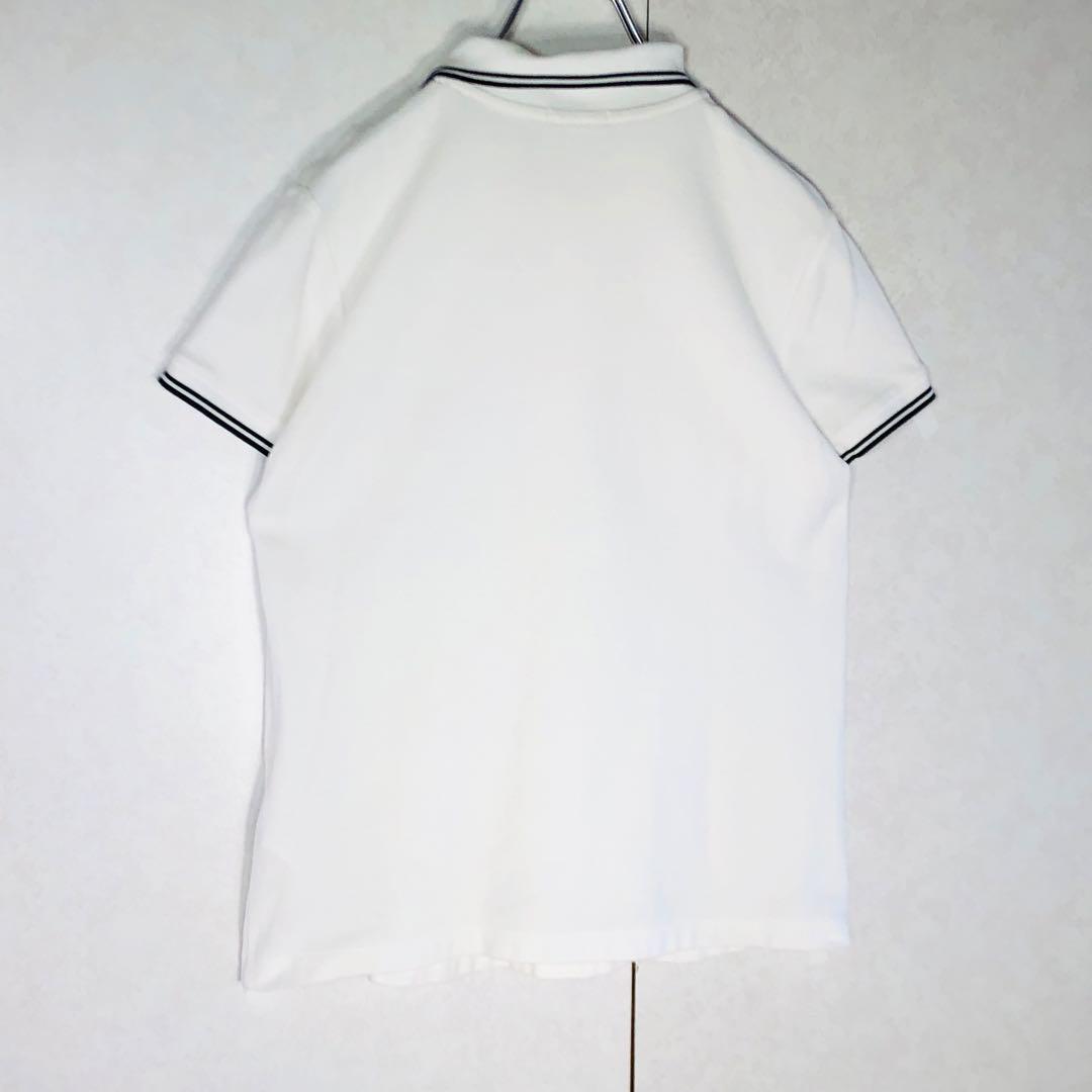 【人気デザイン】モンクレール バイカラー ワンポイント刺繍ロゴ 半袖ポロシャツ