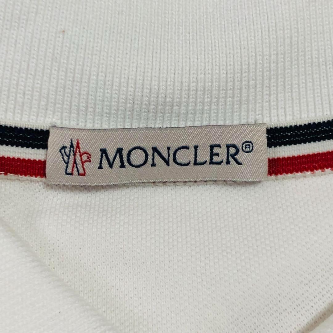 【人気デザイン】モンクレール バイカラー ワンポイント刺繍ロゴ 半袖ポロシャツ
