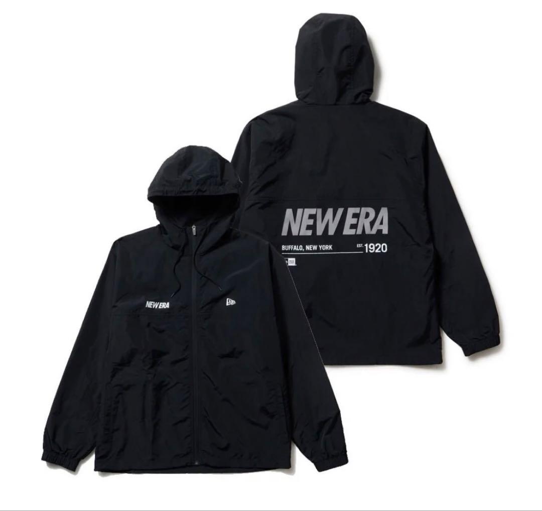 NEW ERA ブラック ナイロンジャケット メッシュ