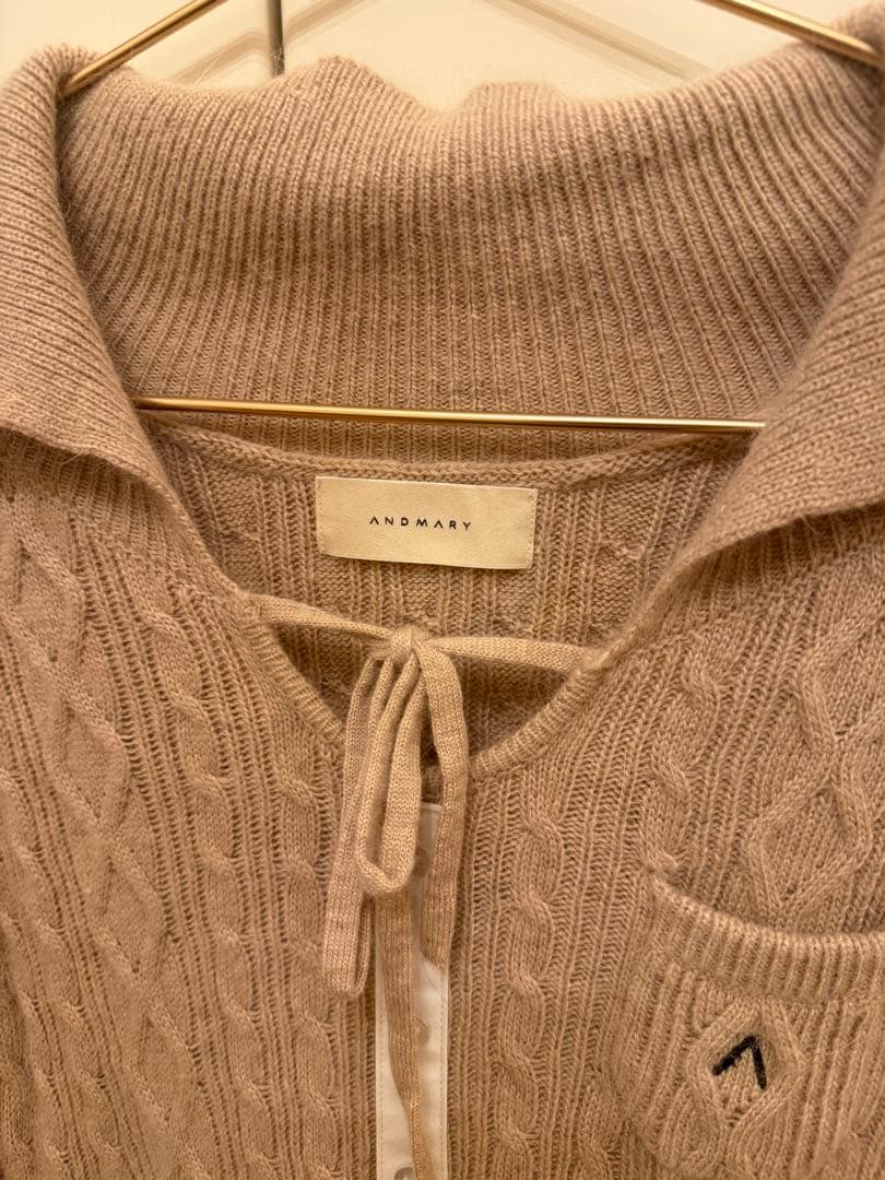 ワンピース ANDMARY Tess blouse mini dress beige