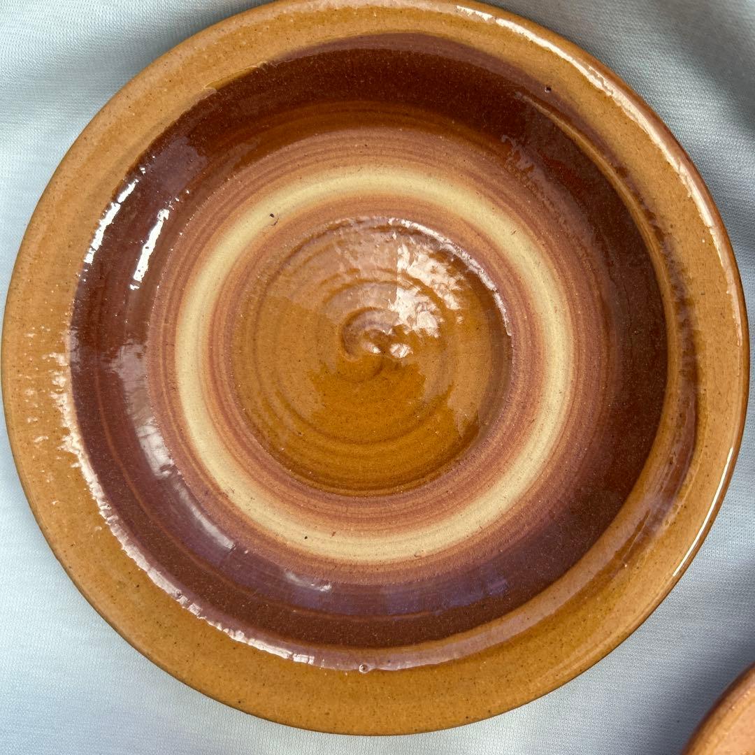 エッグベーカー　湯町窯　2個　民藝　スリップウェア