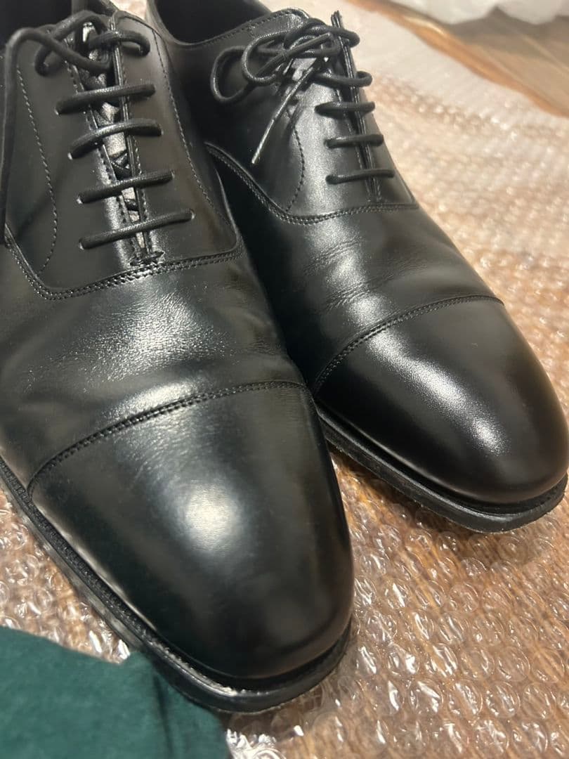 Crockett Jones ブラックドレスシューズ ビジネス　黒　8.5