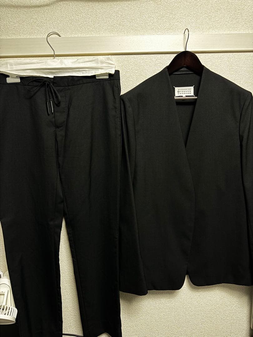 maison margiela ノーカラージャケットセットアップ